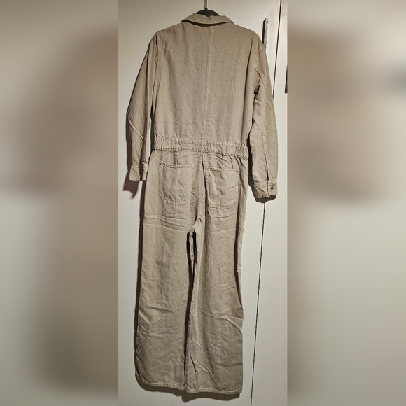 Universal Thread Ecru Utility Jumpsuit Size 8 - Picture 2 of 16